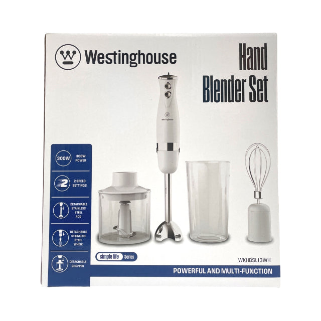 Westinghouse Hand Blender / Chopper Set WKHBSL13WH Westinghouse Hand Blender / Chopper Set WKHBSL13WH